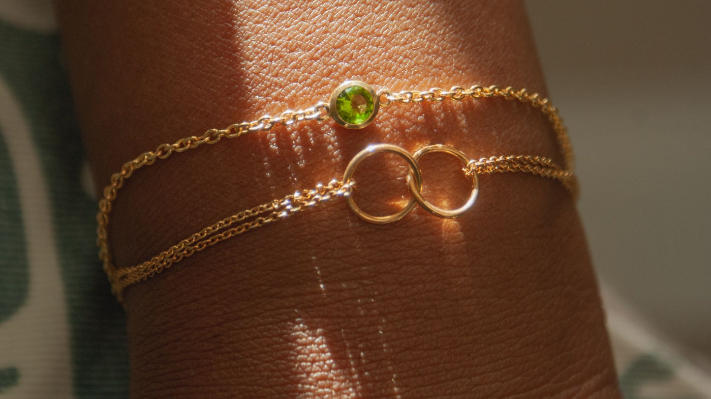 DSG Green Gemstone Bracelet