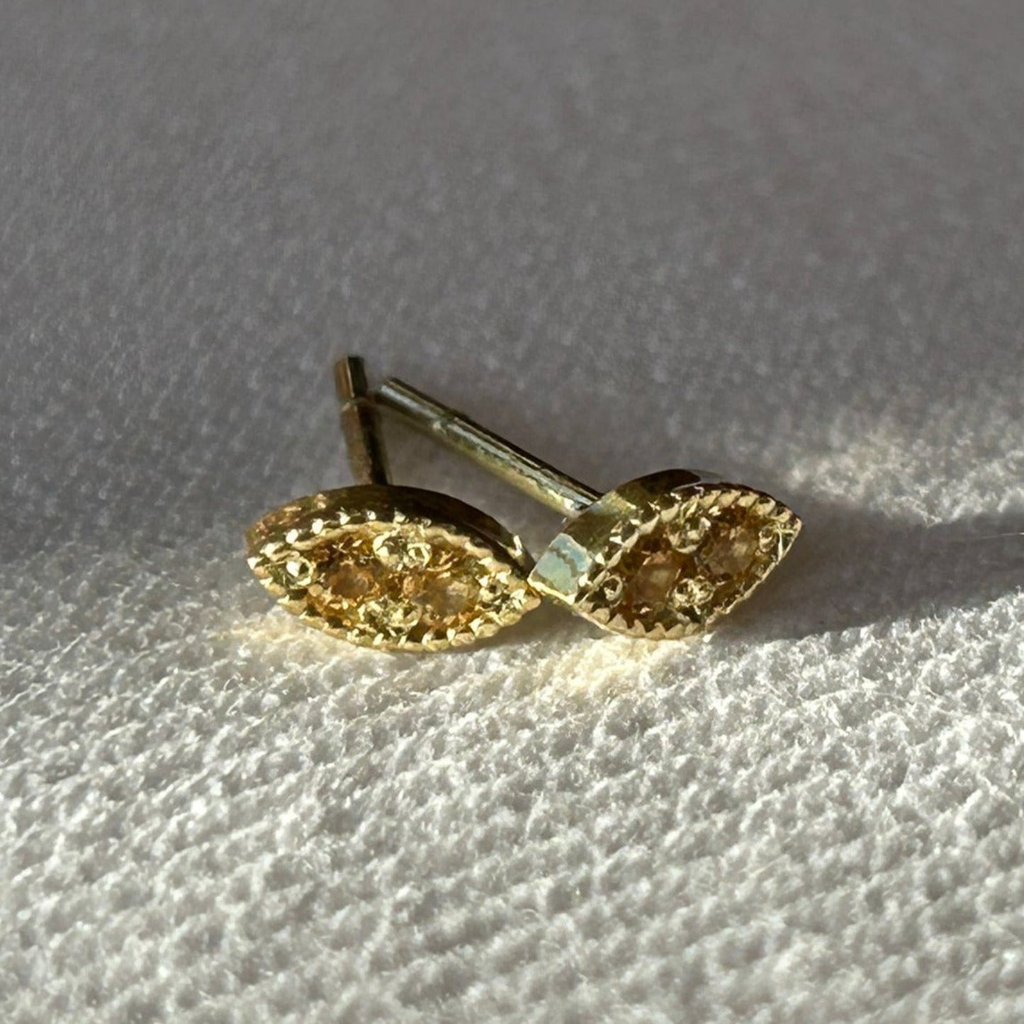 DSG Gemstone Leaf Earring