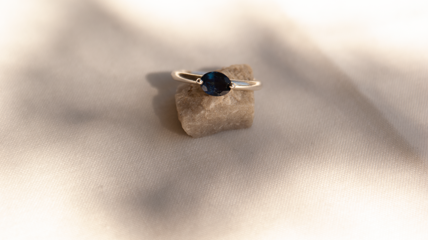 Oval Tanzanite Stack Ring